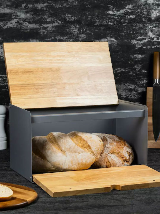 Klausberg Bread Box Wooden Brown 21.5x35.5x19.5cm
