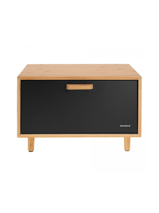 Klausberg Bread Box made of Bamboo Gray 38x26x23cm