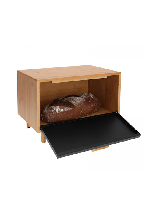 Klausberg Bread Box made of Bamboo Gray 38x26x23cm