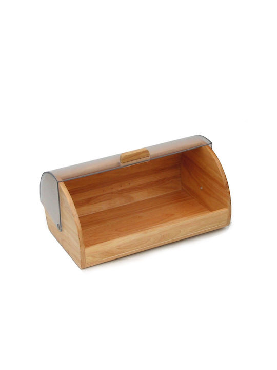 KING Hoff Bread Box with Lid Wooden Green 39x28x18.5cm