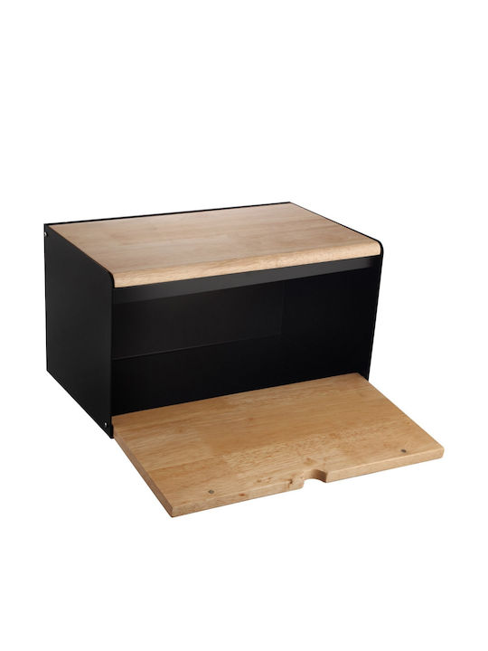 Klausberg Bread Box with Lid Wooden Gray 21x35x20cm