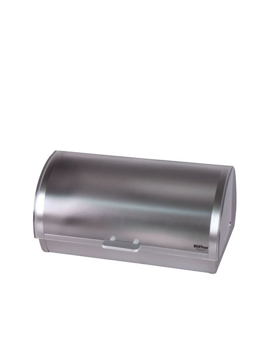 KING Hoff Bread Box with Lid Inox Gray 39.5x28x18.5cm