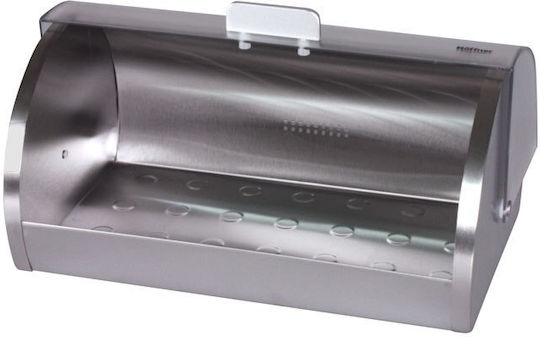 KING Hoff Кутия за хляб с капак Inox Сива 39.5x28x18.5см