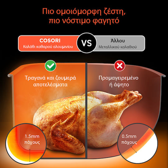 Cosori Dual Blaze Chef Edition Air Fryer with Wi-Fi 6.4lt Gray