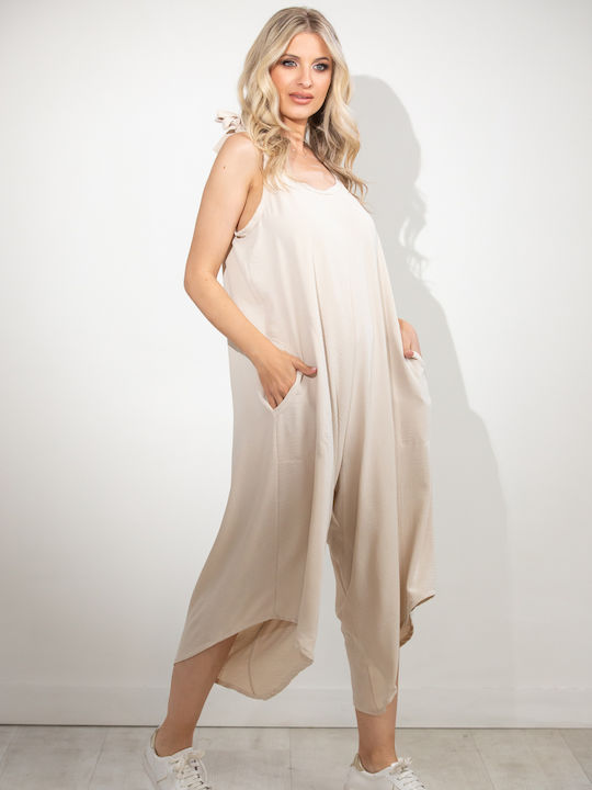 Women's One-piece Suit Beige