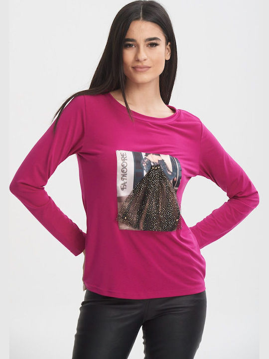 Damen Bluse Bordeaux