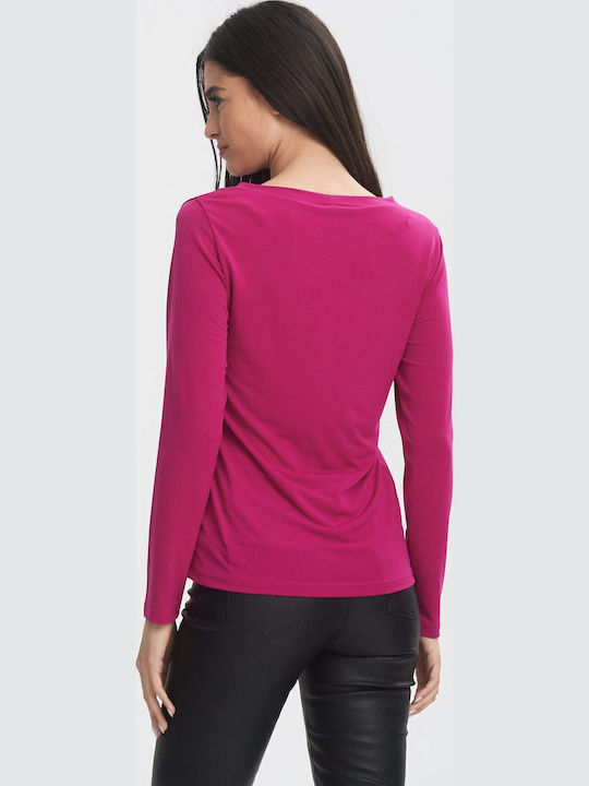 Damen Bluse Bordeaux