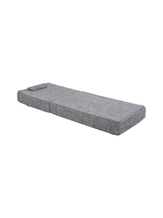 HomeMarkt Sunbed Cushion with Backrest Sifnos Gray 70x200cm