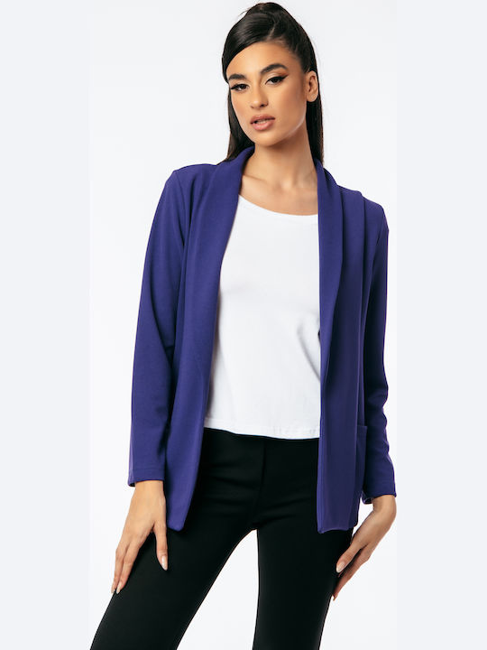 Boutique Long Women's Blazer Purple