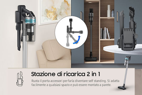 Samsung Jet 75 Pet Прахосмукачка 2 в 1 Stick & Ръчна Сива