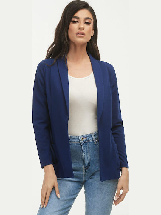 Boutique Women's Crepe Blazer Blue