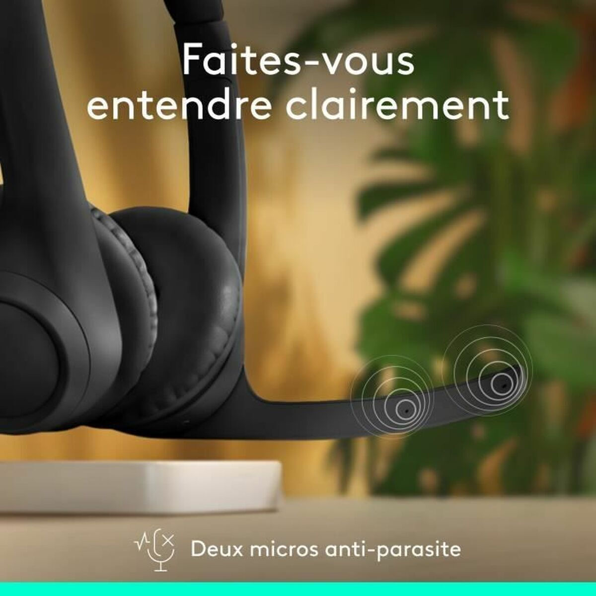 Logitech Zone Fără fir Over Ear Căști Multimedia cu microfon și