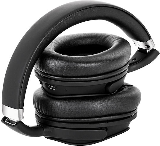 Kruger & Matz KM0655L Ασύρματα / Ενσύρματα Over Ear Ακουστικά με 16 ώρες Λειτουργίας Μαύρα