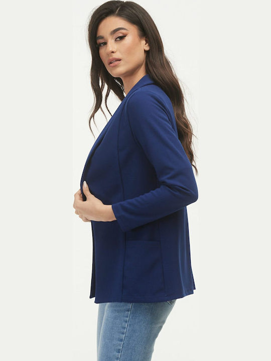 Boutique Women's Crepe Blazer Blue