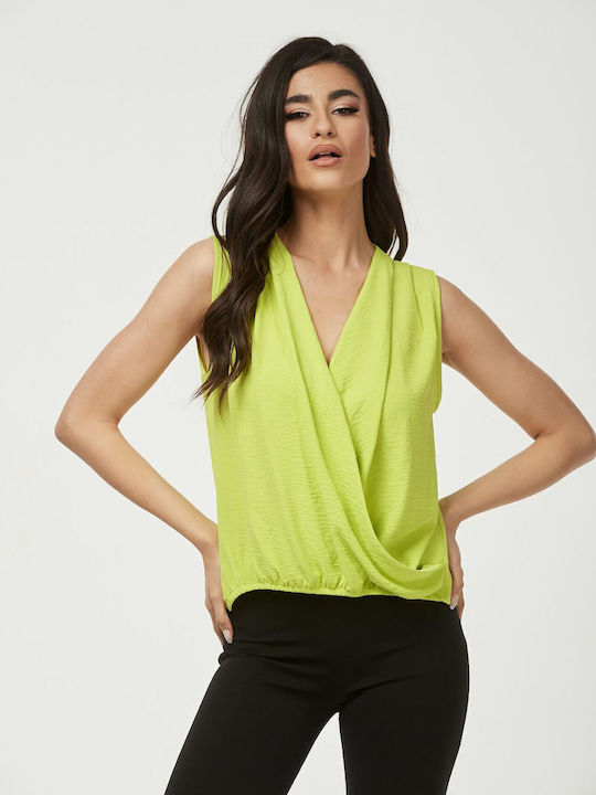 Bluza Damă Fără Mânecă Verde