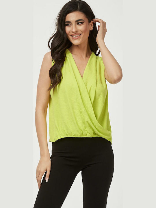 Bluza Damă Fără Mânecă Verde