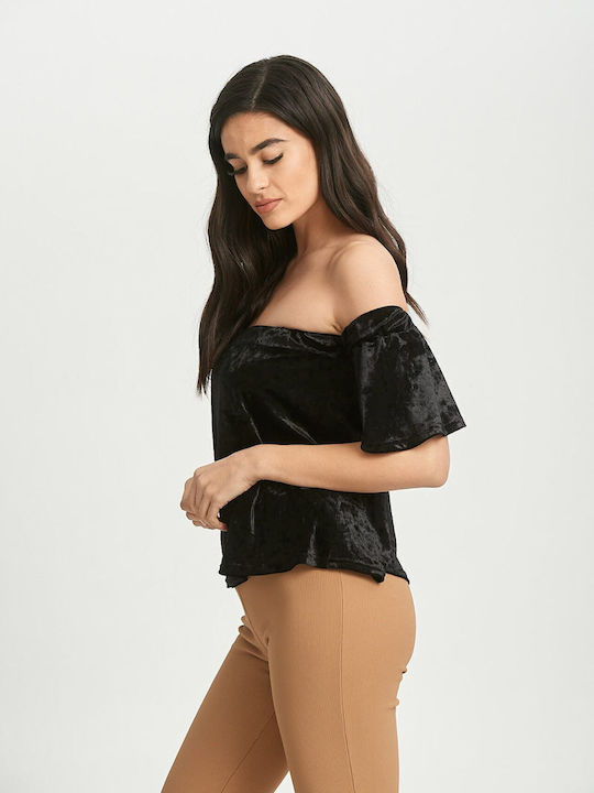 Γυναικεία Μπλούζα Strapless Μαύρη