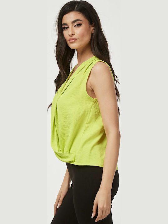 Bluza Damă Fără Mânecă Verde