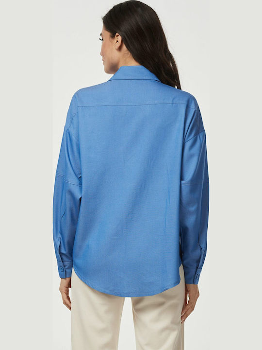 Damen Bluse Blau