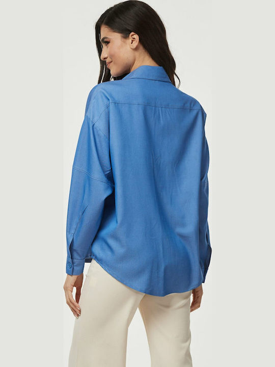 Damen Bluse Blau