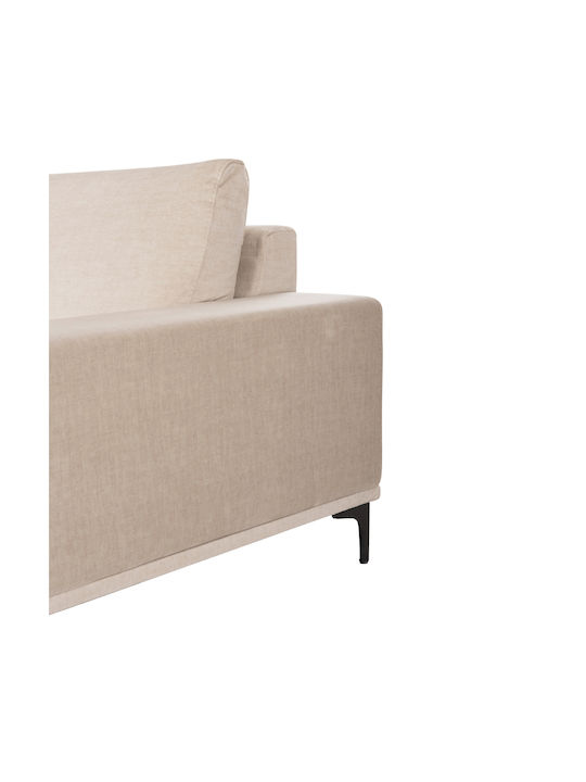 Noa Corner Couch with Right Corner Ecru 288x157x80 cm