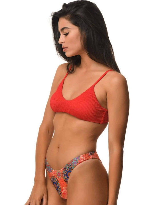Set Bikini Sport-BH Rotes