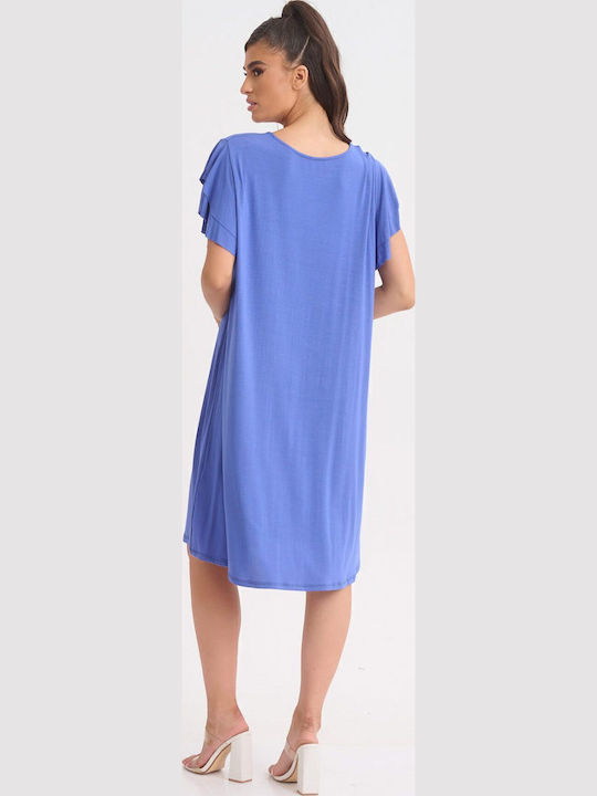 Summer Evening Dress Dark Blue