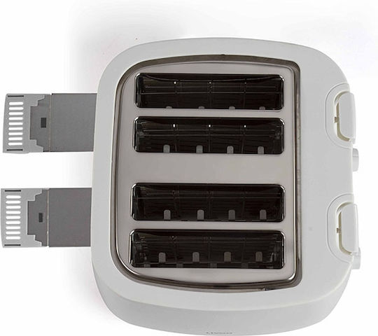 Livoo Prăjitor de pâine 2 sloturi 1500W Alb