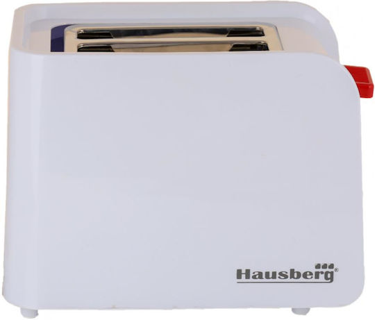 Hausberg Φρυγανιέρα 2 Θέσεων 750W Λευκή