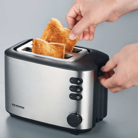 Severin Тостер Двуместна 850W Inox