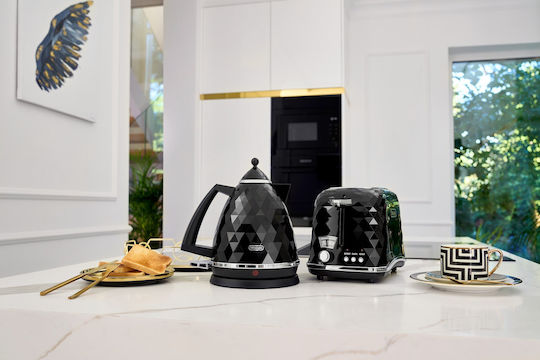 De'Longhi Brillante Toaster 2 Slots 900W Black