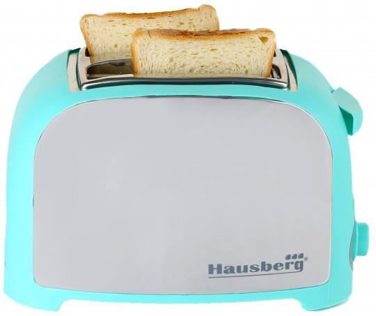 Hausberg Toaster 2 Slots 750W Blue