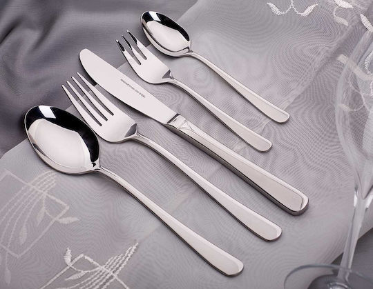 KING Hoff Besteckset Edelstahl Silber 72Stück