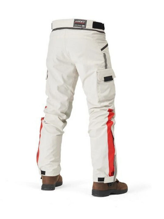 Fuel Motorcycles Astrail Men's Summer Motorcycle Waterproof Pants White