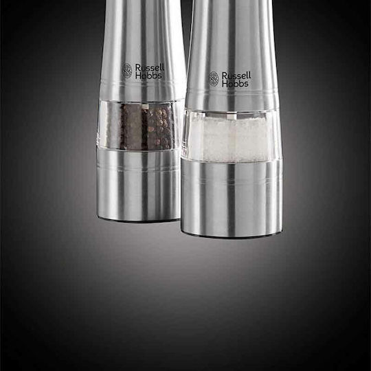 Russell Hobbs Classics Electric Set Spice Mills Inox in Silver Color 2pcs