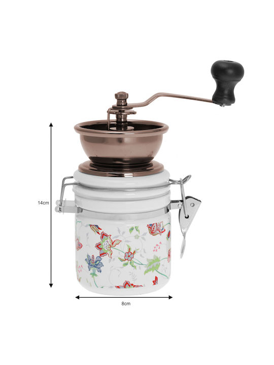 KING Hoff Manual Set Spice Mills made of Ceramic in Brown Color 16cm 1pcs
