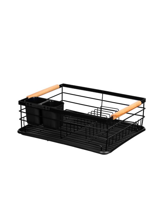 Brunbeste Sink Strainer Wooden Black 43x32x14cm