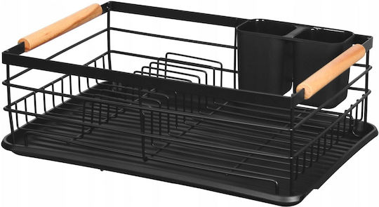 Brunbeste Sink Strainer Wooden Black 43x32x14cm