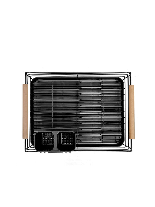 Brunbeste Sink Strainer Wooden Black 43x32x14cm