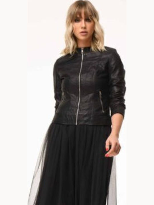 Γυναικείο Biker Jacket Μαύρο