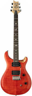 PRS Guitars Electric Guitar and S Pickup Configuration in Red Color