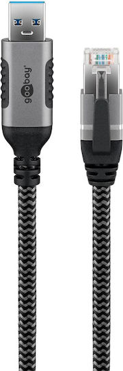Goobay USB 2.0 Кабел USB-A мъжки - RJ45 Черен 3м 70499