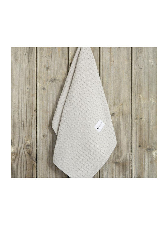 Nima Handtuch aus 100% Baumwolle in Beige Farbe 50x70cm 32523 1Stück