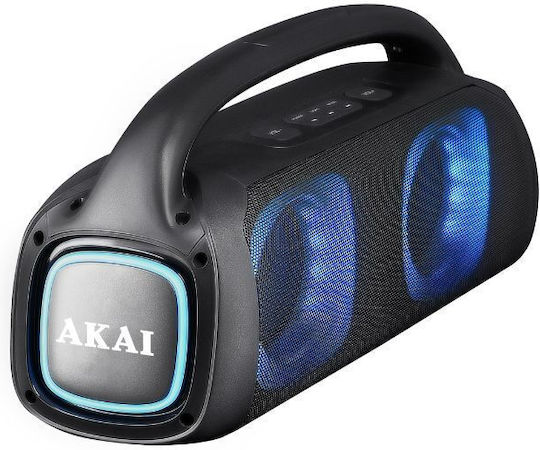Akai Proffesional Karaoke Speaker with Wired Microphone and Lighting Effects 110582-0134 Black