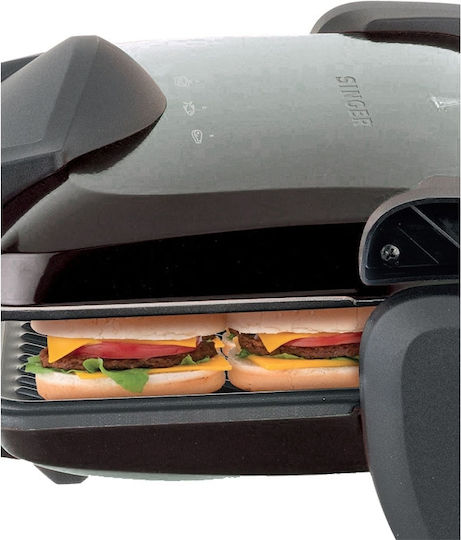 Singer Sandwich Maker Grill with Removable Plates 1800W Black