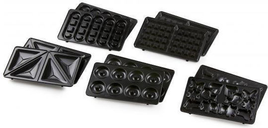 Domo DO9242W Sandwich Maker cu Plăci Detasabile pentru for 2 Sandwiches Sandvișuri 750W Roșie