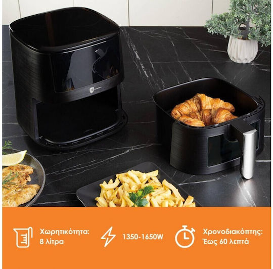 HomeVero Air Fryer 8lt Black HV-AF8.0