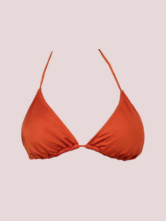 Rock Club Bikini Τριγωνάκι με Ενίσχυση Πορτοκαλί