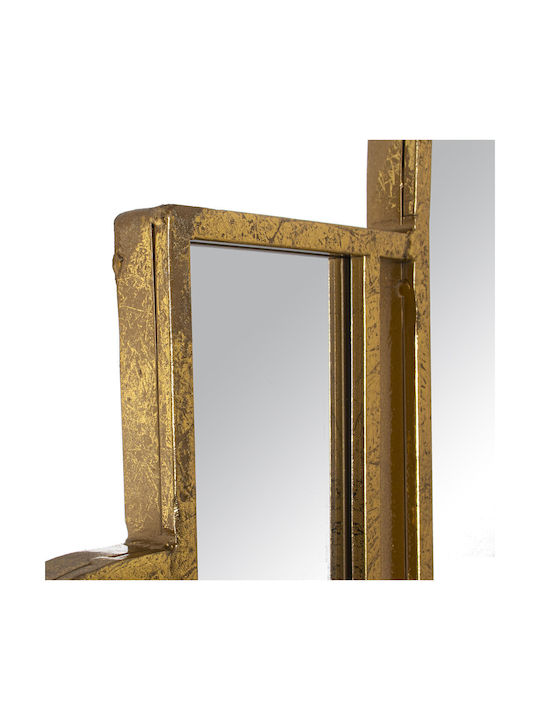 Alexandra House Living Wall Mirror with Gold Metallic Frame 80x78cm 1pcs