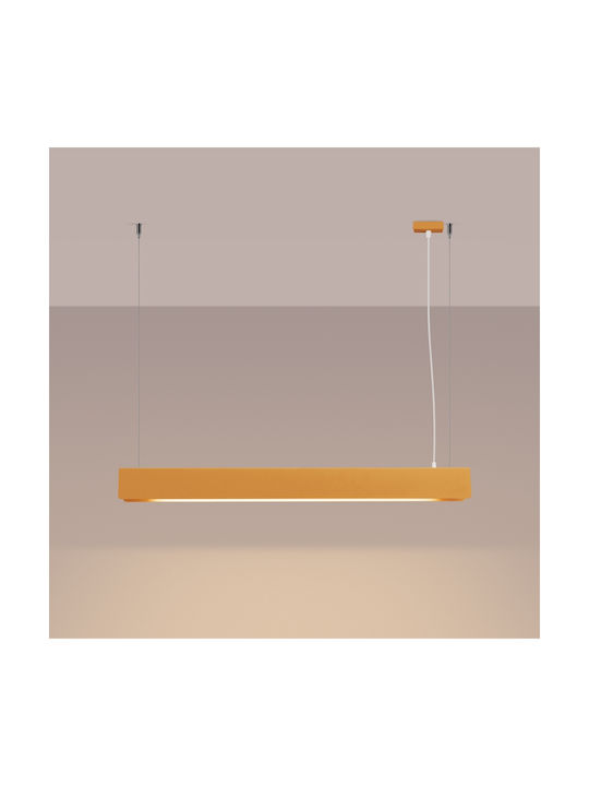 Sollux Hanglamp Hängelampe Gold 120x8cm.